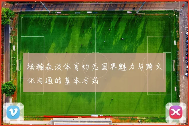 杨瀚森谈体育的无国界魅力与跨文化沟通的基本方式